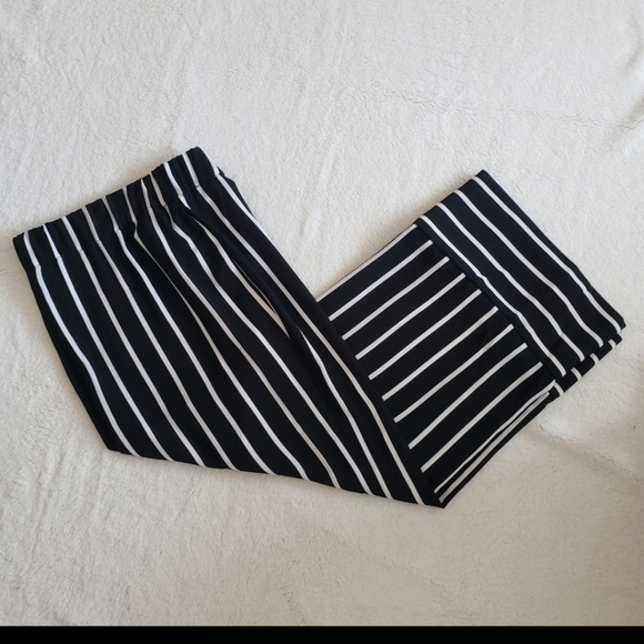 INC Women's Striped Pants size L black and white NWT - Picture 7 of 7